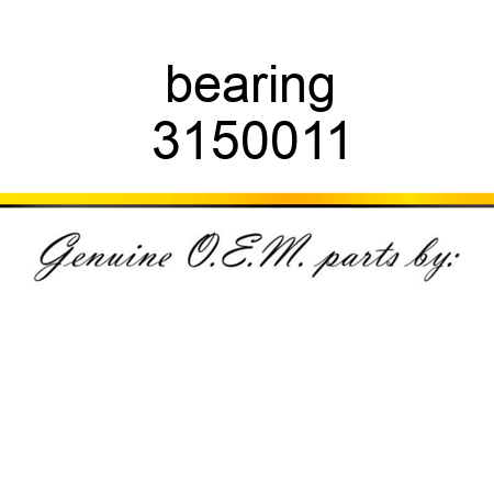 bearing 3150011
