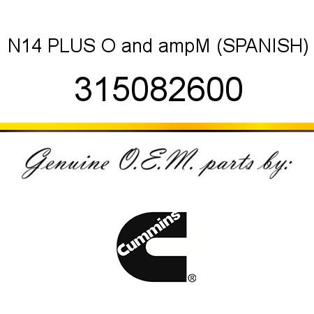 N14 PLUS O&ampM (SPANISH) 315082600