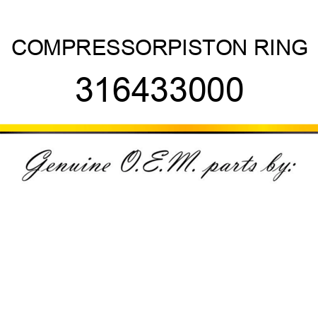 COMPRESSOR,PISTON RING 316433000
