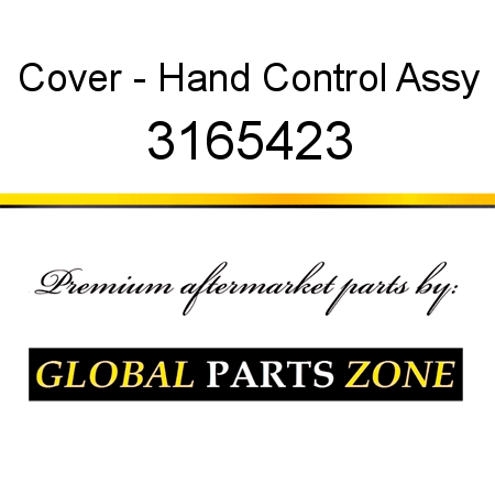 Cover - Hand Control Assy 3165423