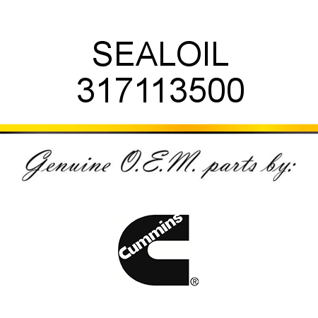 SEAL,OIL 317113500