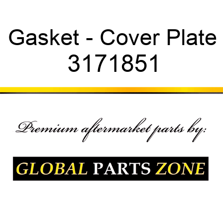 Gasket - Cover Plate 3171851
