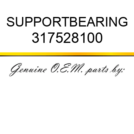 SUPPORT,BEARING 317528100