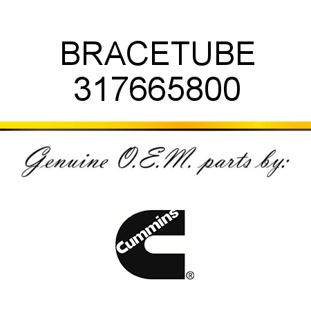 BRACE,TUBE 317665800