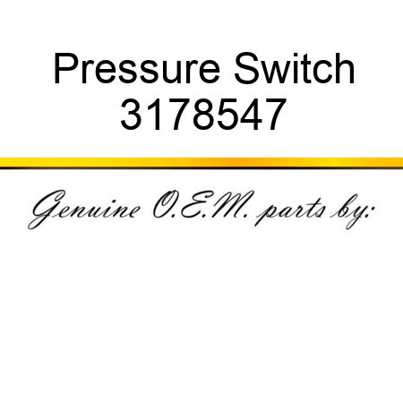 Pressure Switch 3178547
