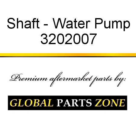 Shaft - Water Pump 3202007