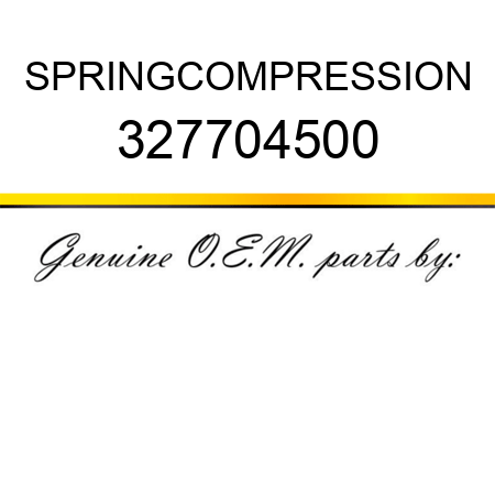 SPRING,COMPRESSION 327704500