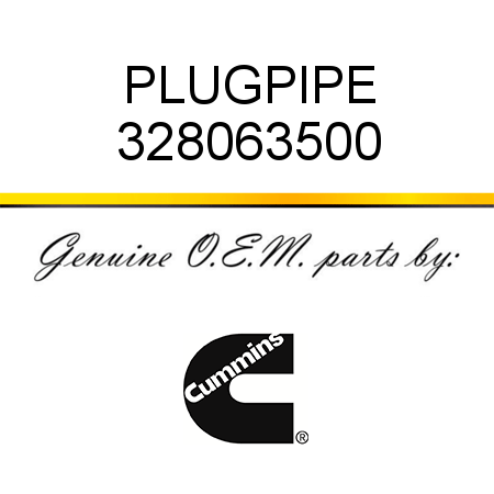 PLUG,PIPE 328063500