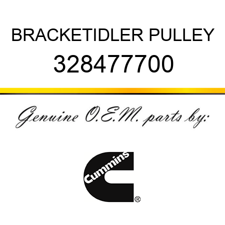 BRACKET,IDLER PULLEY 328477700