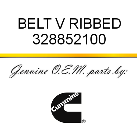 BELT V RIBBED 328852100