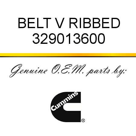 BELT V RIBBED 329013600