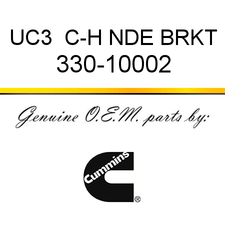 UC3  C-H NDE BRKT 330-10002