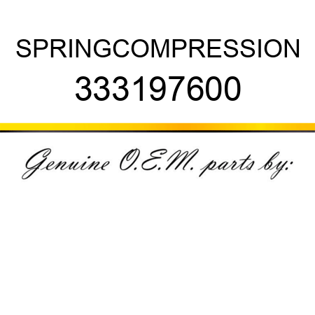 SPRING,COMPRESSION 333197600