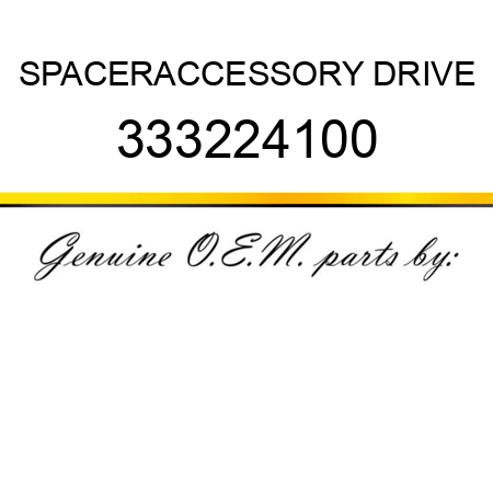 SPACER,ACCESSORY DRIVE 333224100