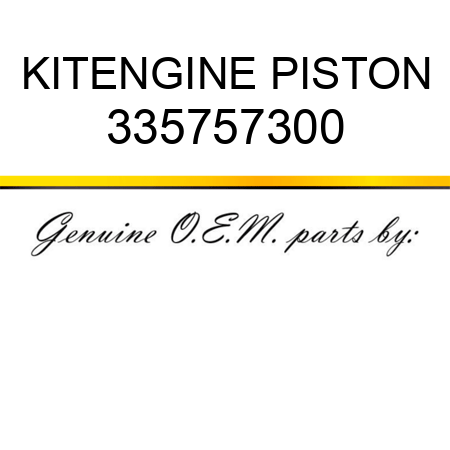 KIT,ENGINE PISTON 335757300