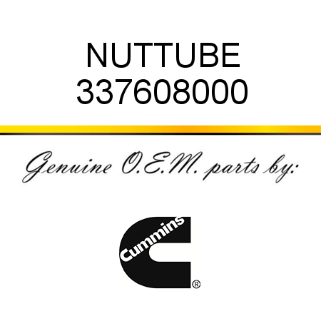 NUT,TUBE 337608000