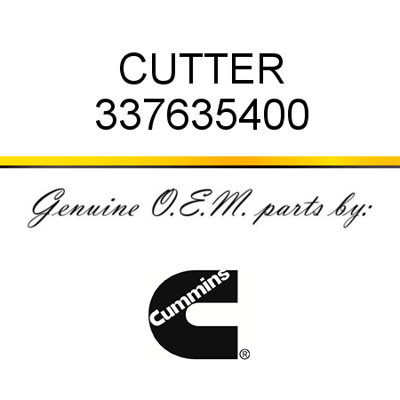 CUTTER 337635400