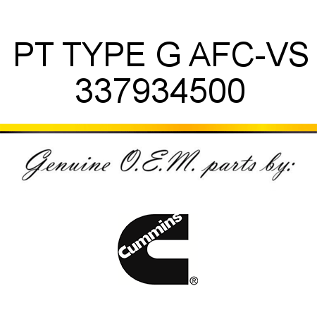 PT TYPE G AFC-VS 337934500