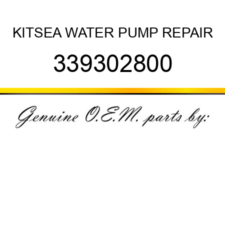 KIT,SEA WATER PUMP REPAIR 339302800