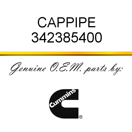 CAP,PIPE 342385400