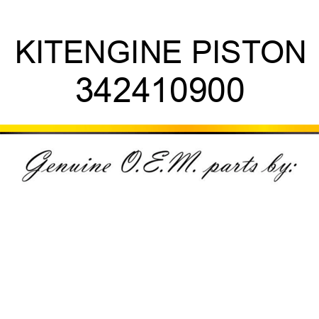 KIT,ENGINE PISTON 342410900