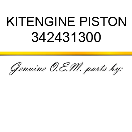 KIT,ENGINE PISTON 342431300