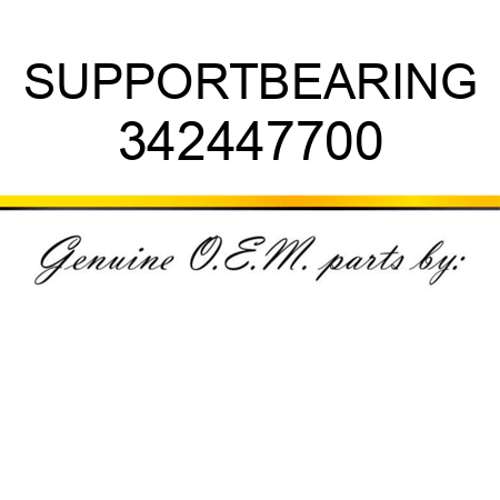 SUPPORT,BEARING 342447700