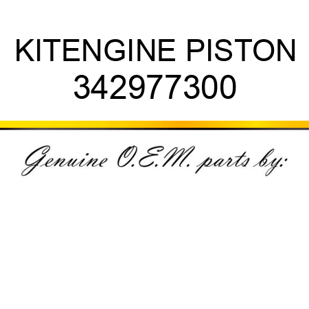 KIT,ENGINE PISTON 342977300