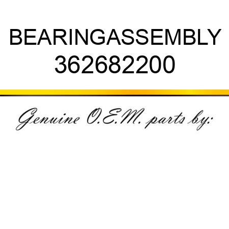 BEARING,ASSEMBLY 362682200