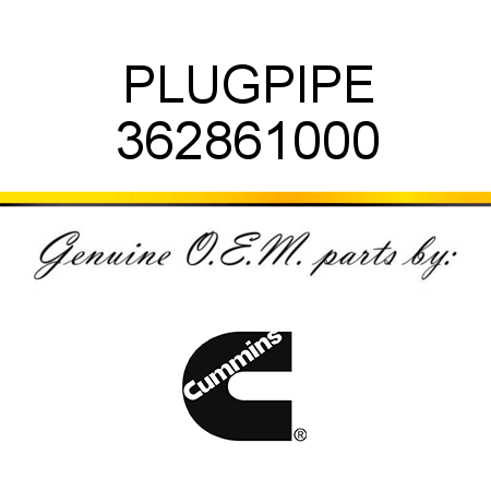 PLUG,PIPE 362861000