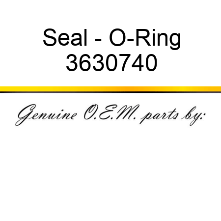 Seal - O-Ring 3630740