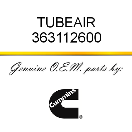 TUBE,AIR 363112600