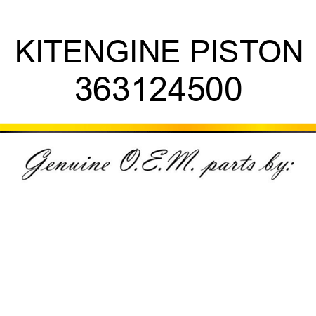 KIT,ENGINE PISTON 363124500