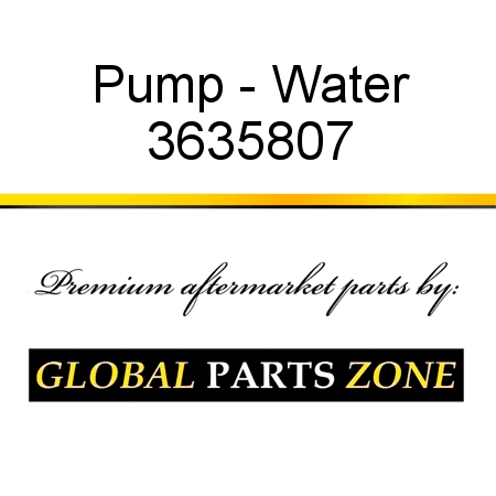 Pump - Water 3635807