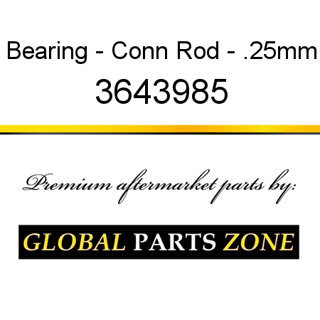 Bearing - Conn Rod - .25mm 3643985