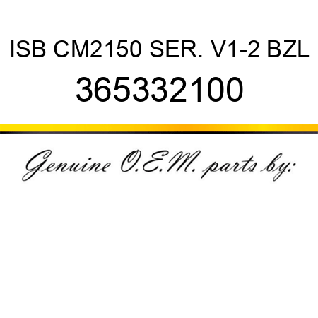 ISB CM2150 SER. V1-2 BZL 365332100