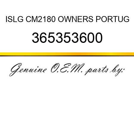 ISLG CM2180 OWNERS PORTUG 365353600