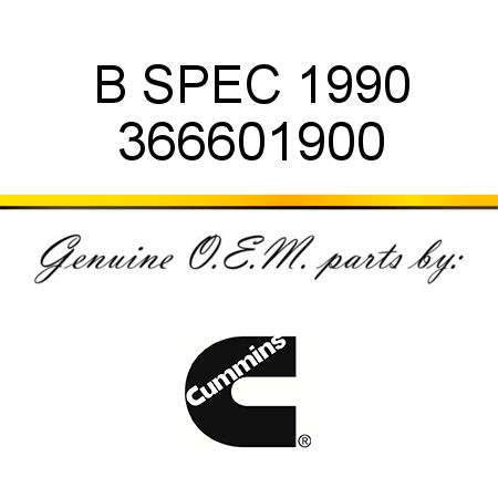 B SPEC 1990 366601900