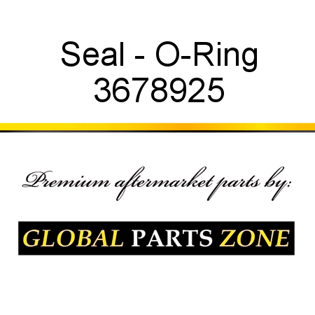 Seal - O-Ring 3678925