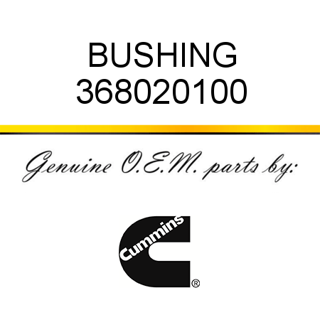 BUSHING 368020100