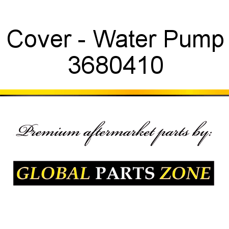 Cover - Water Pump 3680410