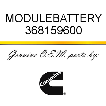 MODULE,BATTERY 368159600