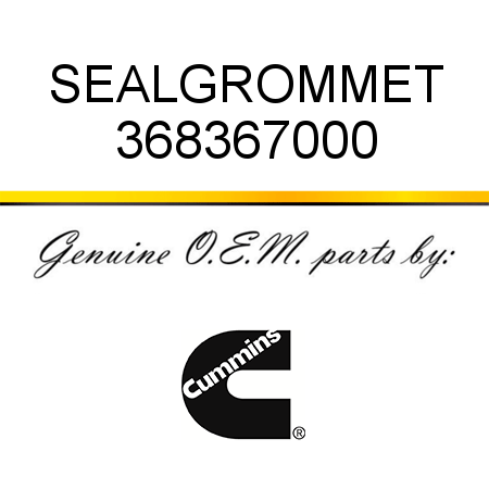 SEAL,GROMMET 368367000