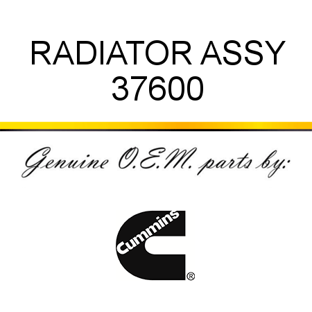 RADIATOR ASSY 37600