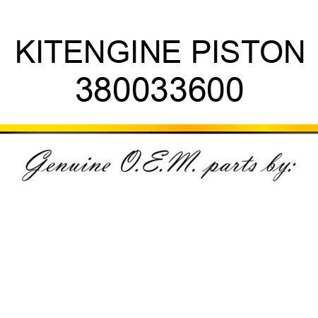 KIT,ENGINE PISTON 380033600