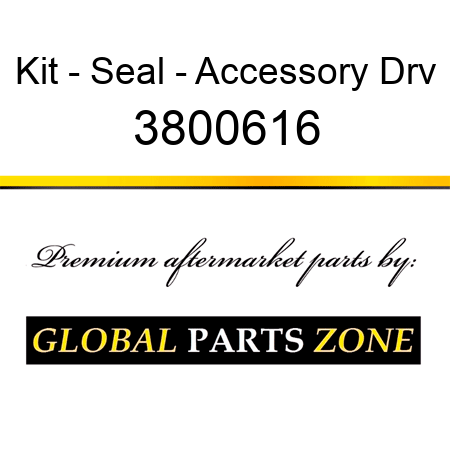 Kit - Seal - Accessory Drv 3800616