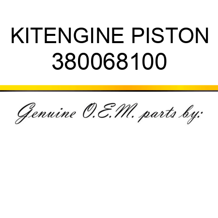 KIT,ENGINE PISTON 380068100