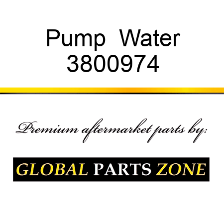 Pump  Water 3800974