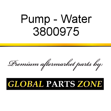 Pump - Water 3800975