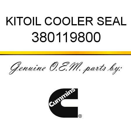 KIT,OIL COOLER SEAL 380119800